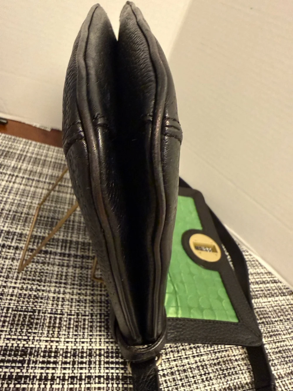 Kate Spade Vanessa Double Hobo Black Pebbled Leather Bag